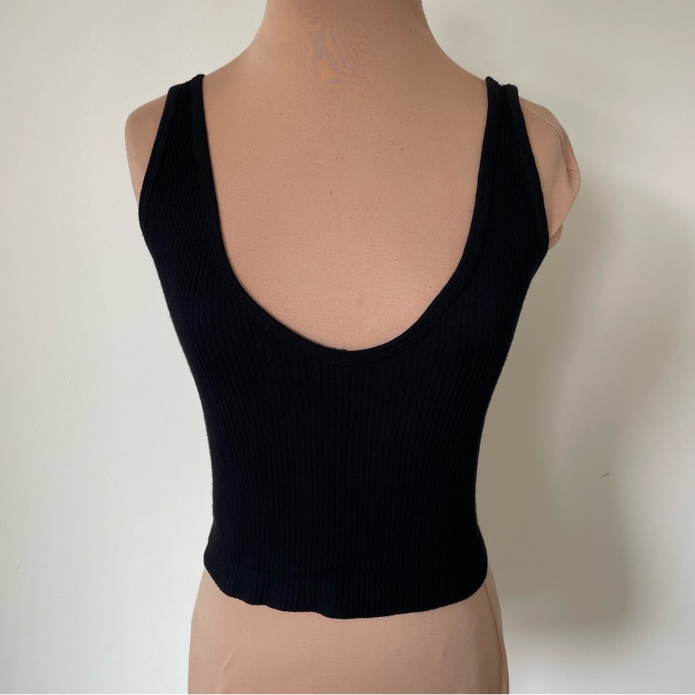 Free People Intimately Solid Rib Black Brami Bra … - image 5